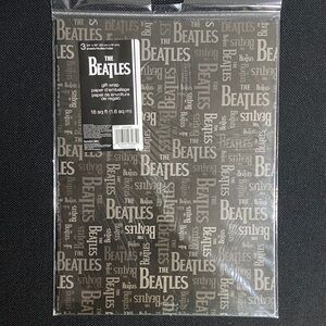 The Beatles Gift Wrap - Black